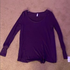 purple perfect fitting sweater